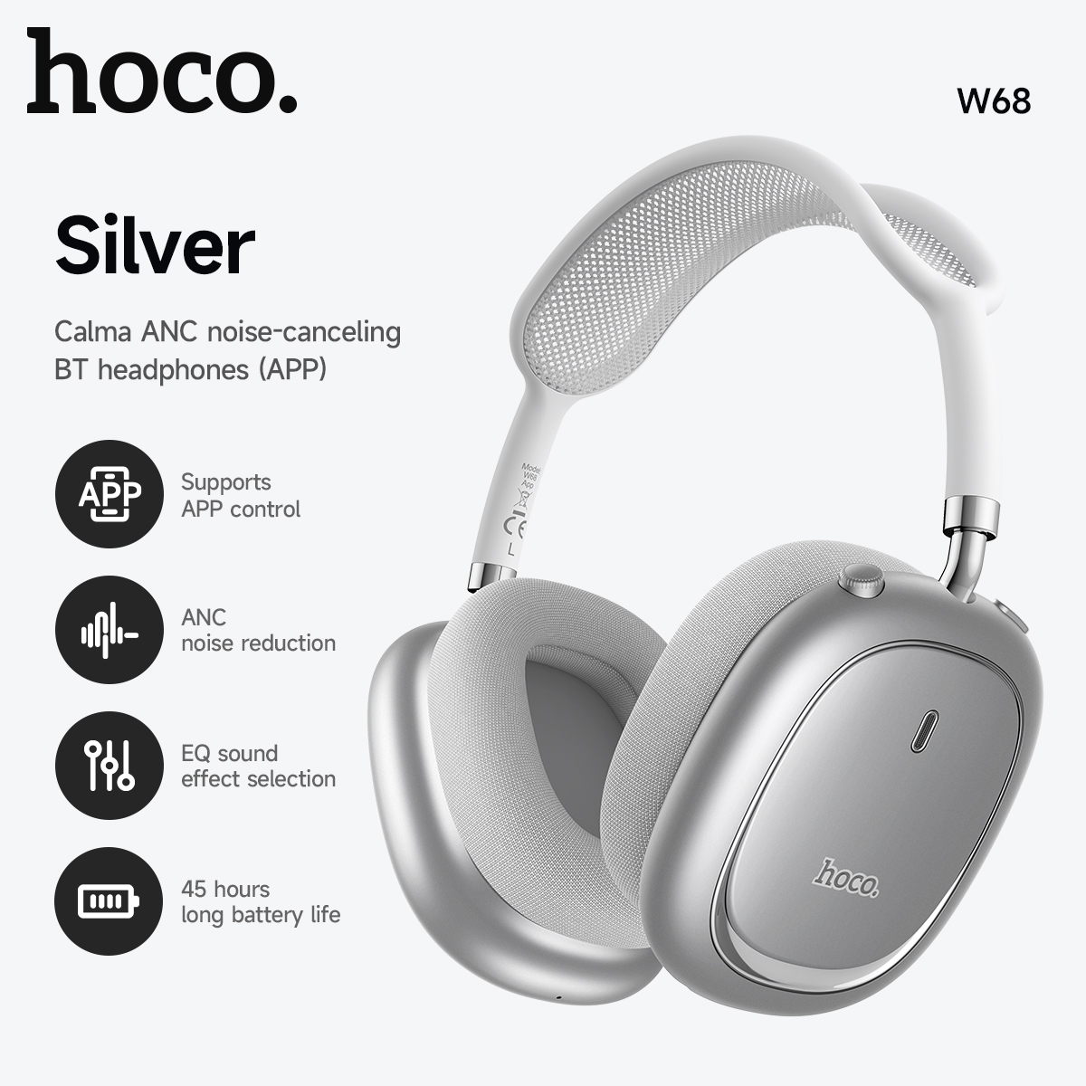Casque Bluetooth 6.0 à réducti - Anc Wireless Over Ear Headphones avis et prix