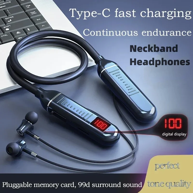Écouteurs sans fil Bluebooth,  - Magnetic Neckband Sports Earphones avis et prix
